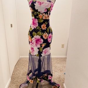 Long floral dress